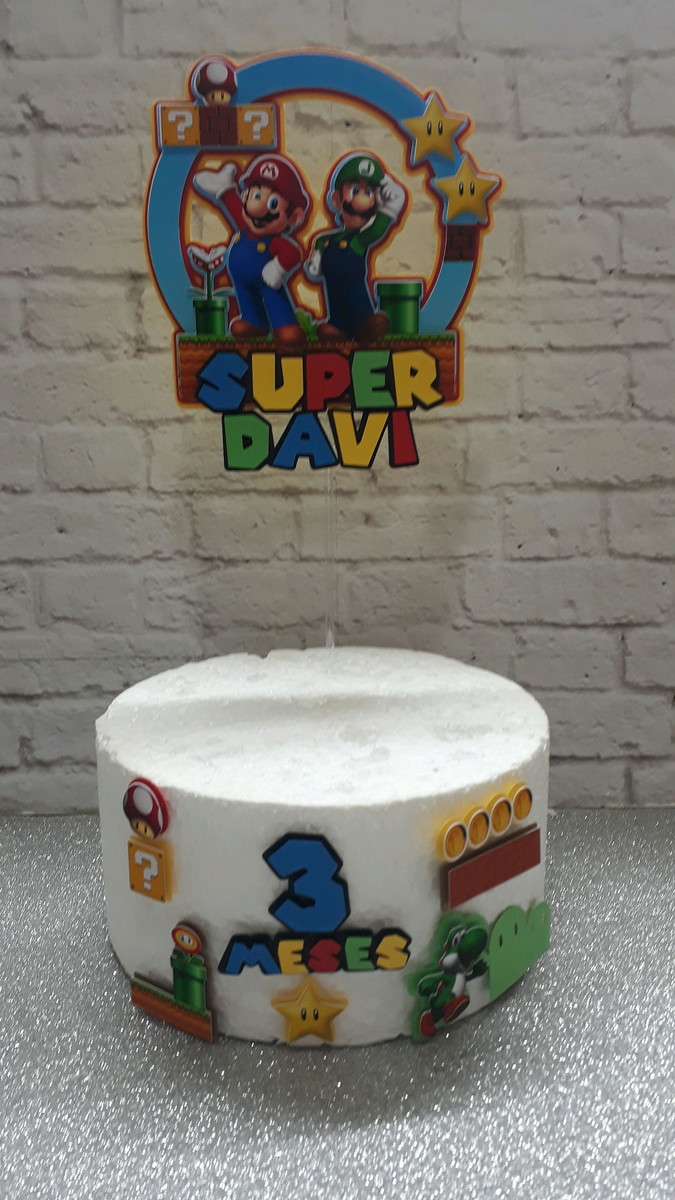 ARQUIVO DE CORTE TOPO DE BOLO SUPER MARIO 2 - Imagem 2
