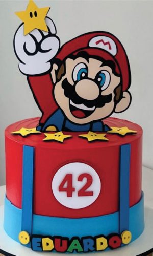 Topo de Bolo Super Mario Arquivo de Corte