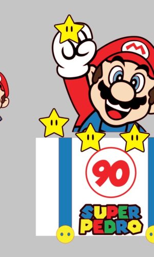 Topo de Bolo Super Mario