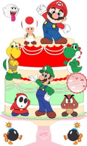 Arquivo Topo de Bolo - Super Mario