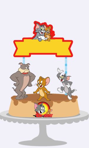 Arquivo Topo de Bolo - Tom e Jerry