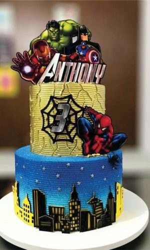 Topo de Bolo Vingadores Arquivo de Corte