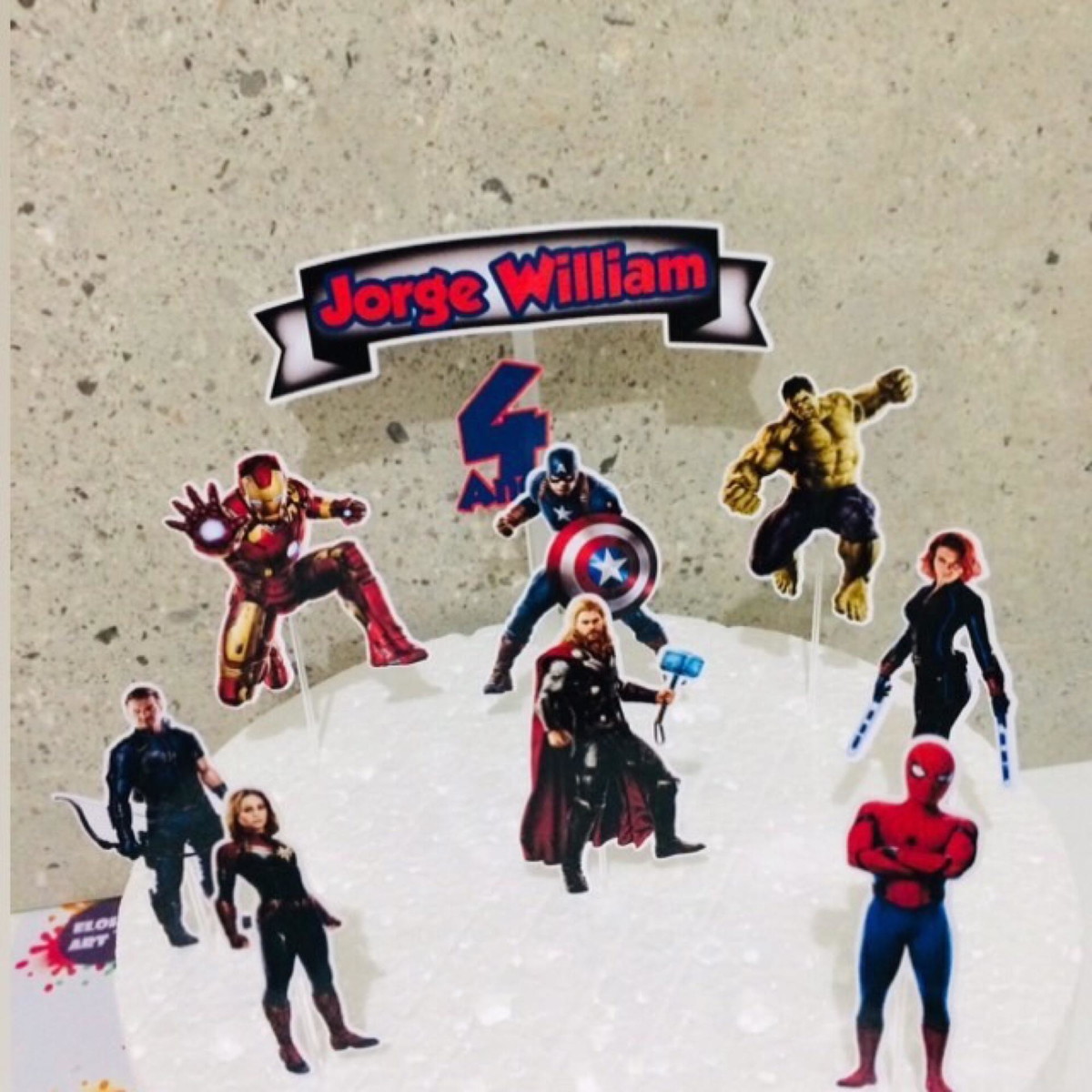 Topper de Bolo Vingadores(arquivo de Corte) 4 Por 10,00