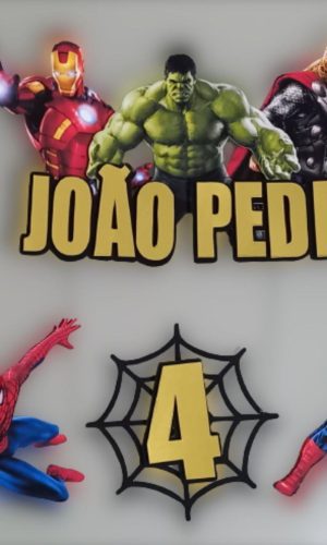 Topo de Bolo Vingadores - Arquivo de Corte