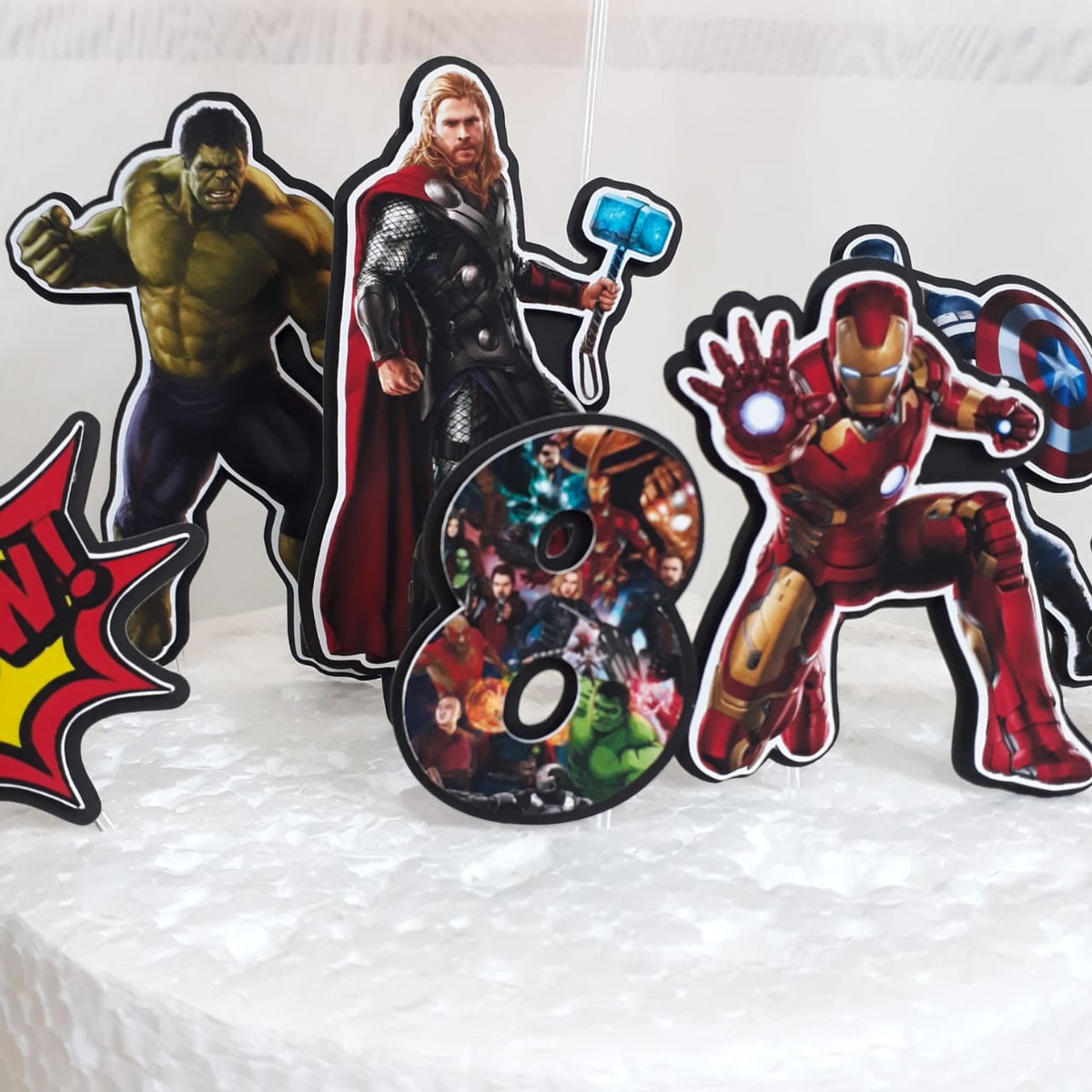 ARQUIVO DE CORTE TOPO DE BOLO VINGADORES - Imagem 3