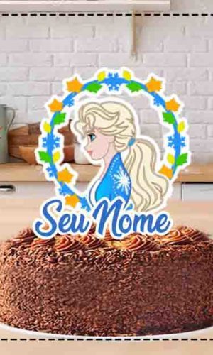 TOPO FROZEN ELSA - ARQUIVO DIGITAL