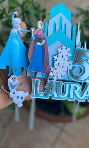 Topo Frozen Lux + 4 Arquivos a Sua Escolha