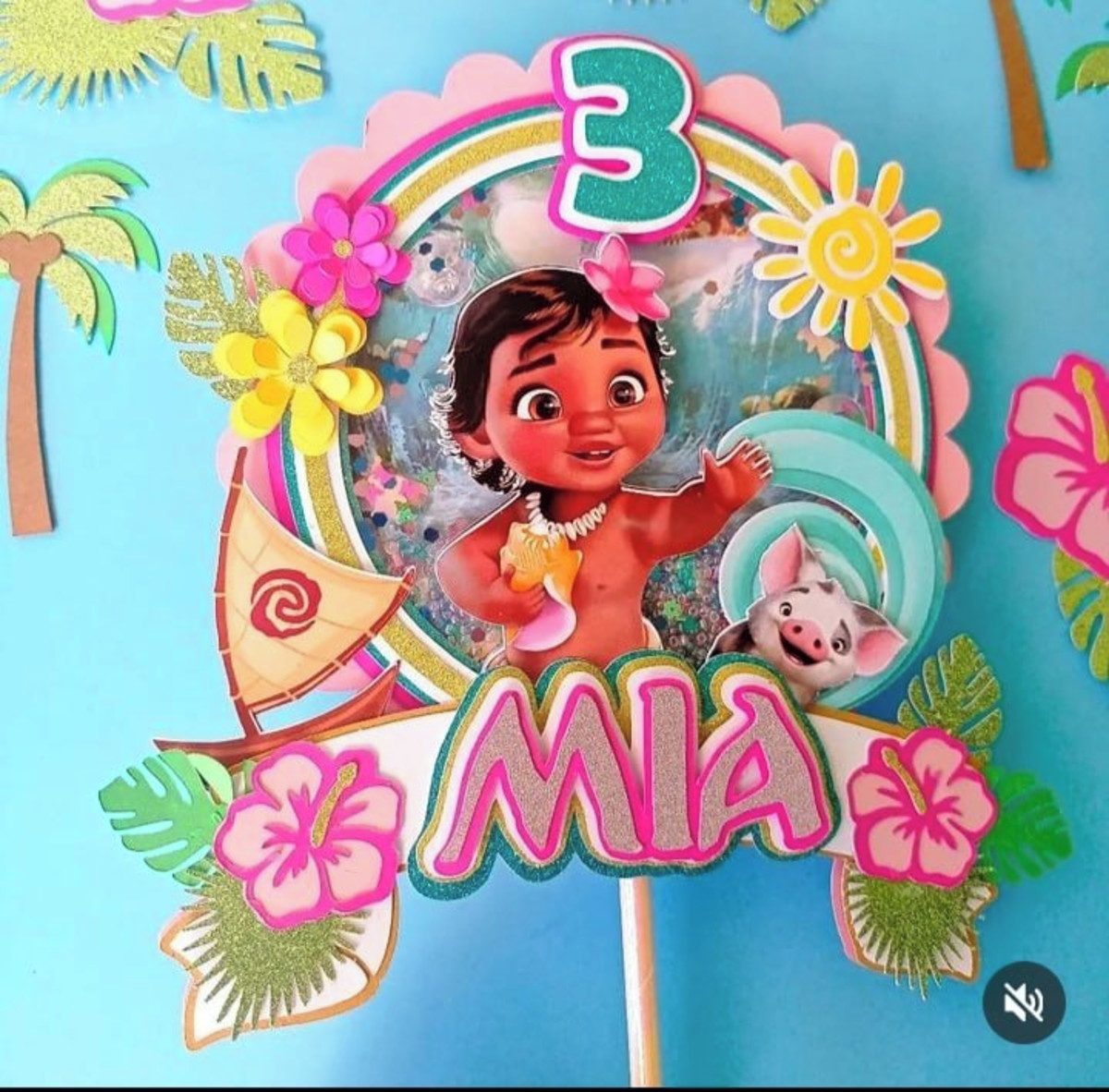 Topo Moana Baby + 4 Arquivos a Sua Escolha