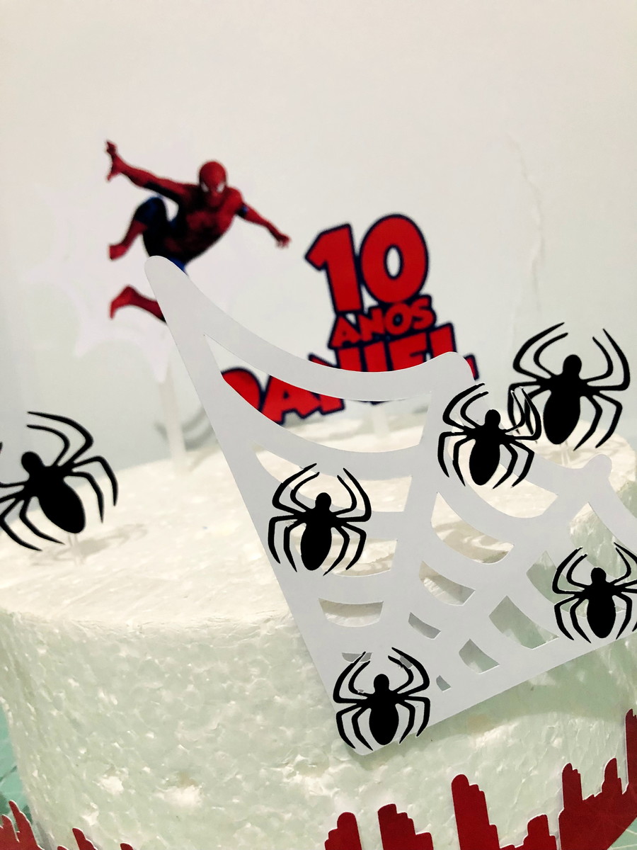Topper Homem Aranha (arquivo de Corte) 4 Por 10,00