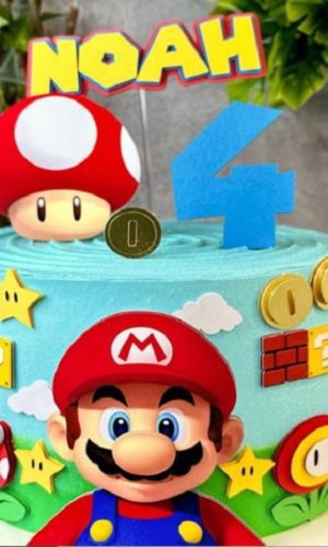 Topper Super Mario 2 + 4 Arquivos a Sua Escolha