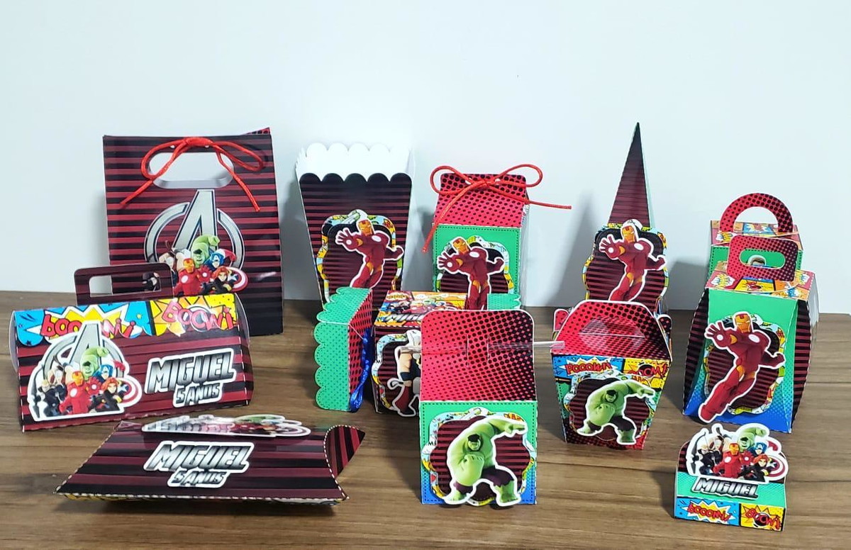 Vingadores - Kits Digitais para Festas Studio e pdf - Imagem 4