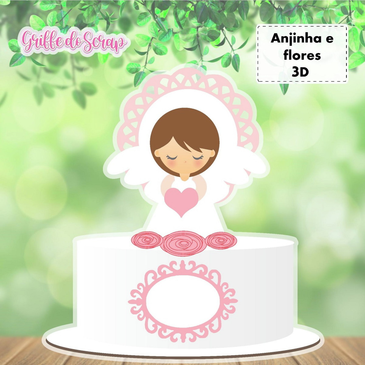 #0000020 ARQUIVO DIGITAL SILHOUETTE - TOPO ANJINHA 3D BATIZA