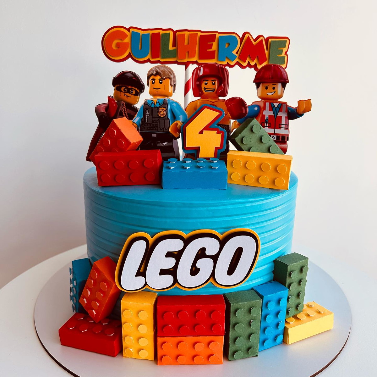 #051 - Arquivo de Corte Topo de Bolo - Lego