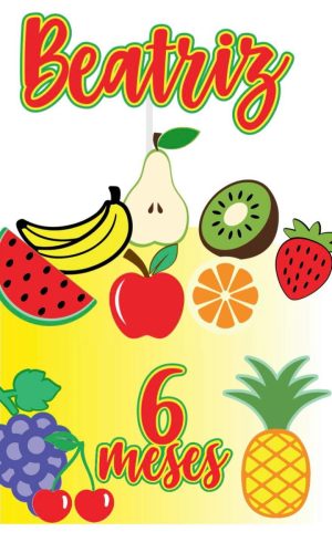 4 Arquivos de Corte - Topo de Bolo Frutas em Camadas