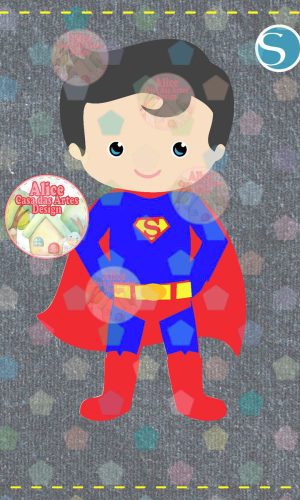 1519 - ARQUIVO SUPERMAN CUTE CAMADAS - STUDIO