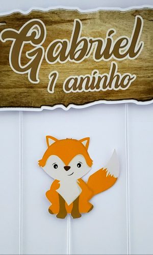 #1973 Arquivo de corte Topo de Bolo Raposinha STUDIO