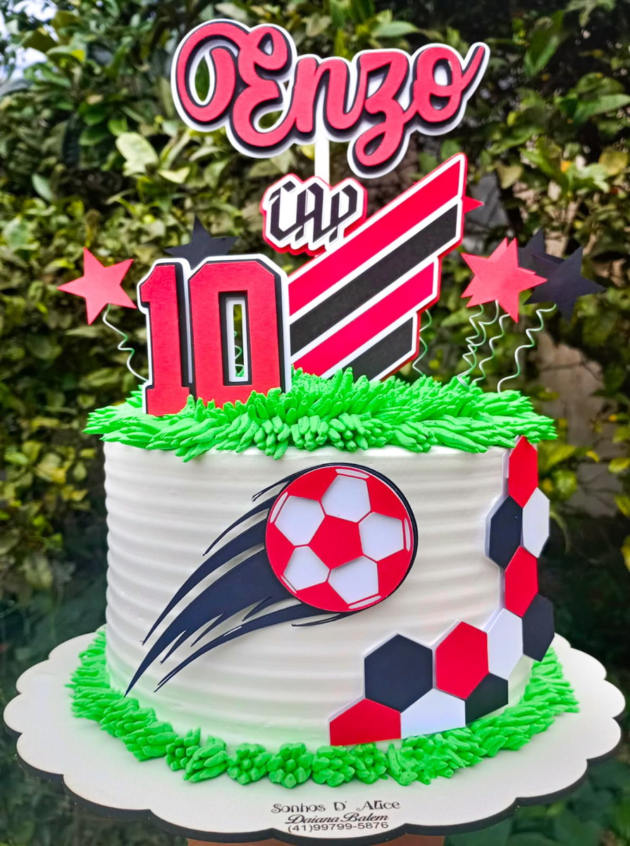 2 Arquivo de Corte Topo de Bolo Athletico Paranaense 7