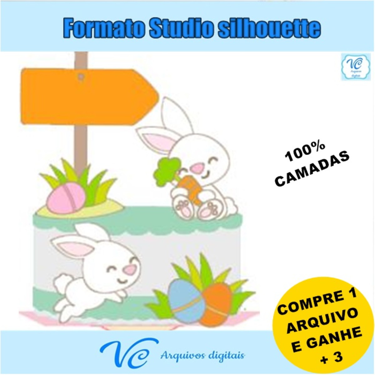 217- ARQUIVO DE CORTE TOPO DE BOLO COELHINHO DA PASCOA
