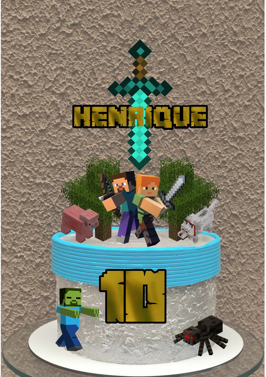 2 Arquivos - Studio - Topo de Bolo Minecraft 5