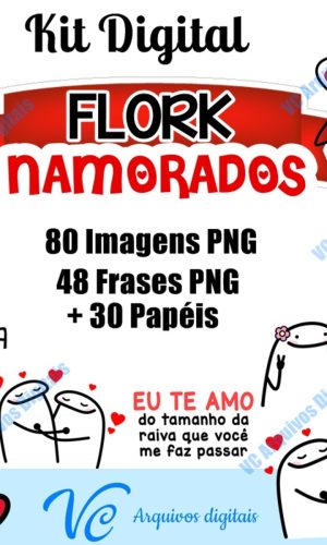 395 COMBO KIT DIGITAL Dia dos Namorados Flork Meme lettering