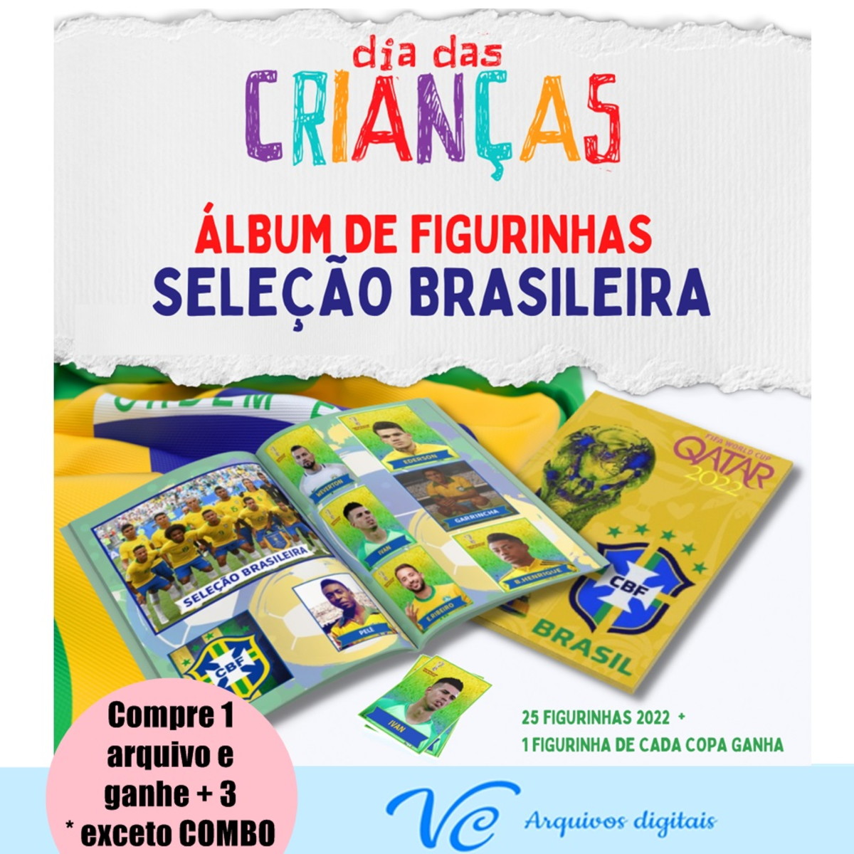 460- Combo Kit Digital Álbum De Figurinhas Copa 2022