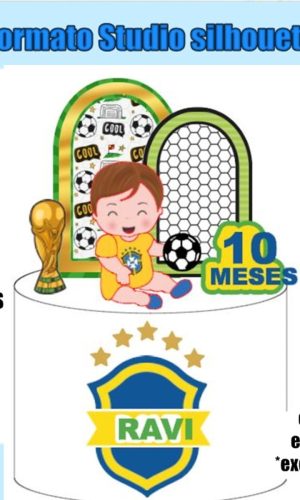 477-arquivo de Corte Topo de Bolo Copa Brasil Futebol