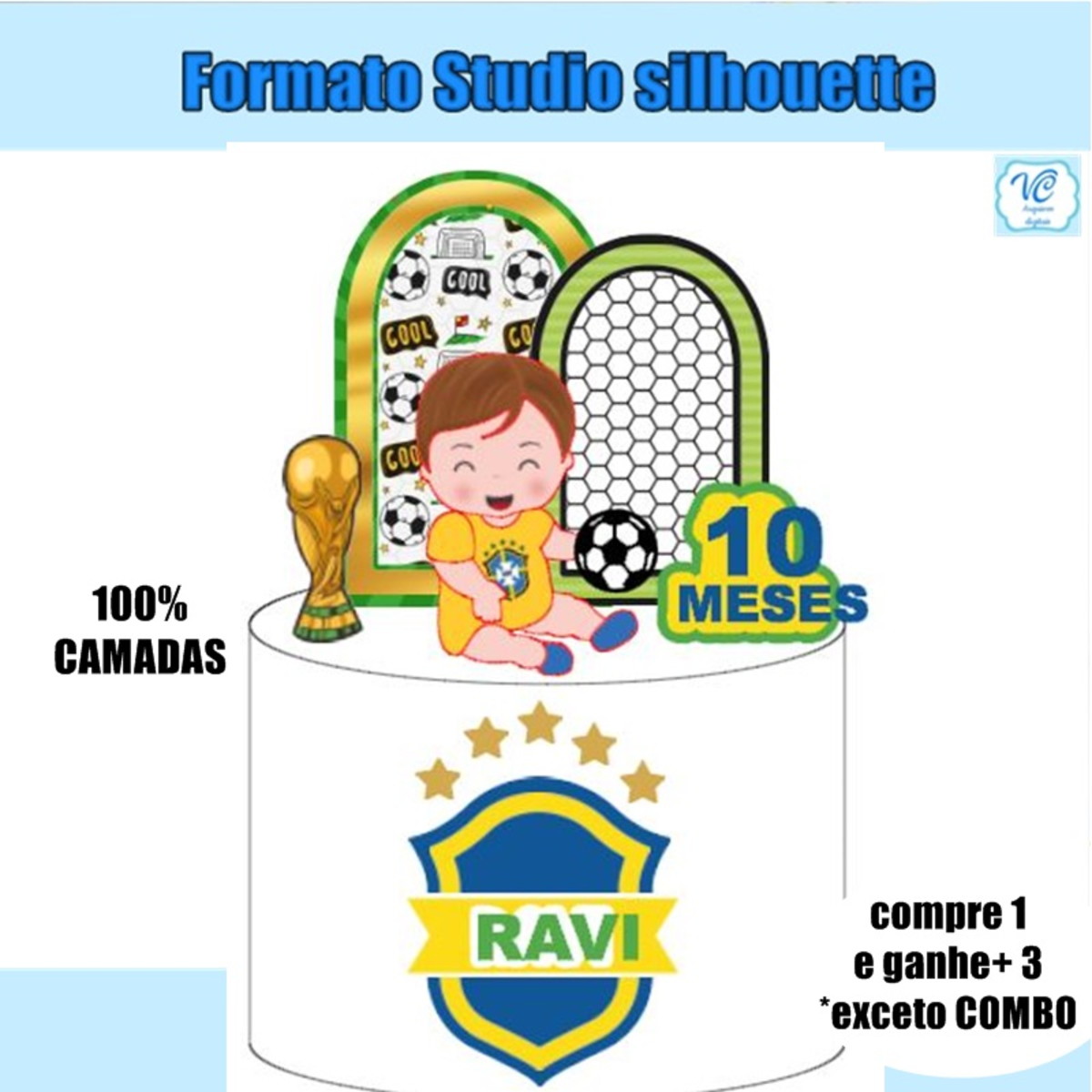 477-arquivo de Corte Topo de Bolo Copa Brasil Futebol
