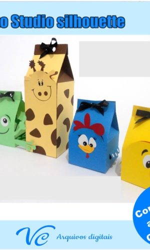 528-Arquivos de corte caixas personagens galinha pintadinha