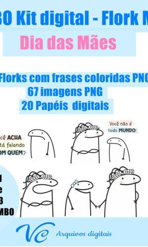 639- COMBO Kit Digital Flork Dia das Mães Bento CAKE - 01