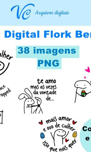 641- Kit Digital FLORK BENTO CAKE