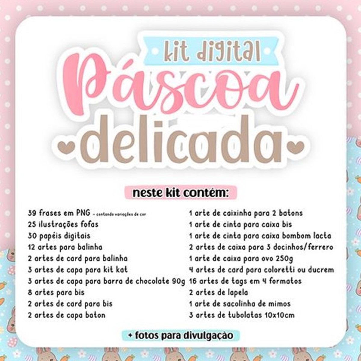 653 -combo Kit Digital Páscoa Delicada 2023 - Imagem 4