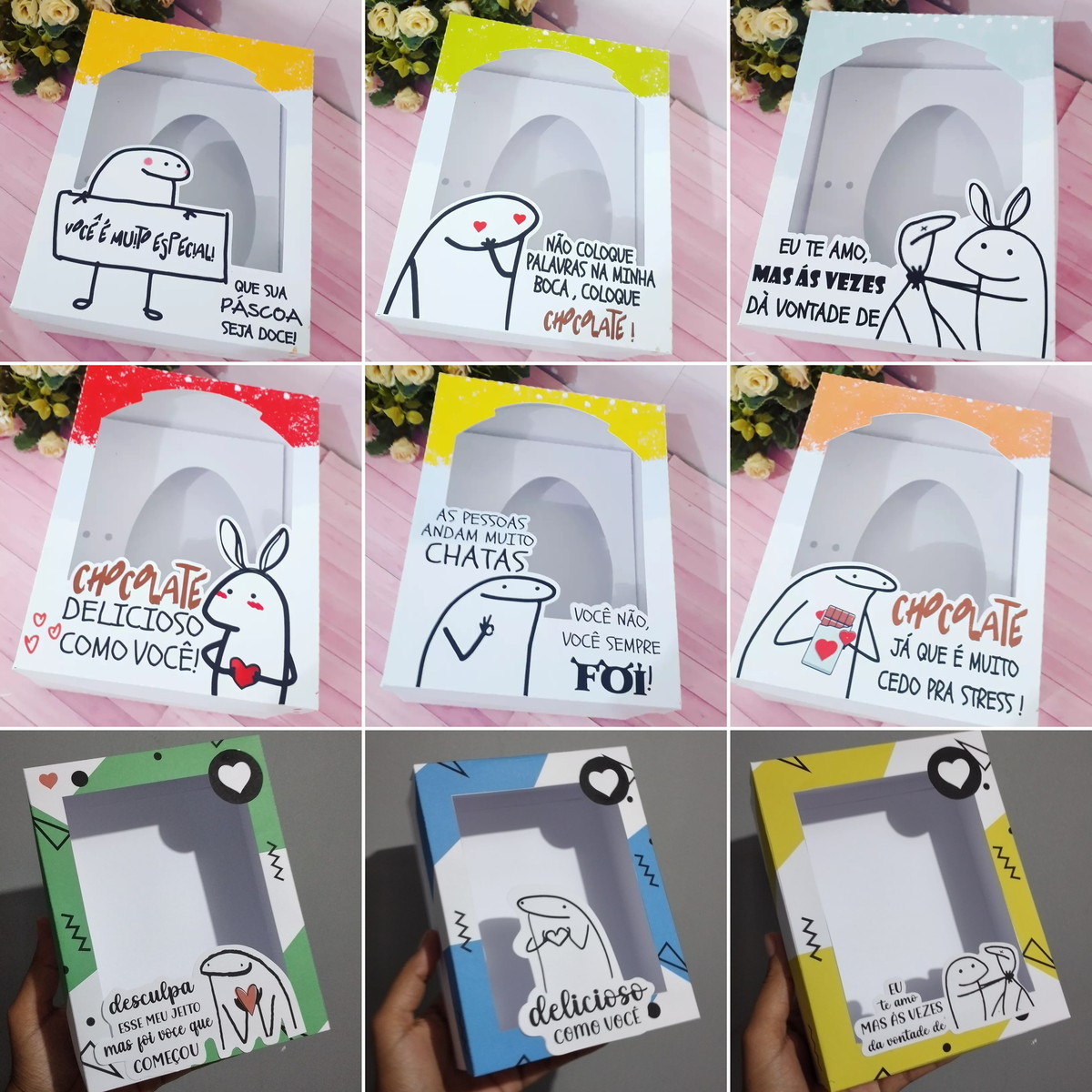 722- ARQUIVO DE CORTE PÁSCOA CAIXA OVO COLHER Flork Bento - Imagem 2
