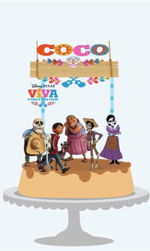 83-Arquivo de corte Topo de bolo Viva a Vida é uma Festa