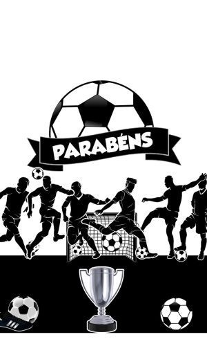 832 - Arquivo Digital Topo de Bolo Futebol