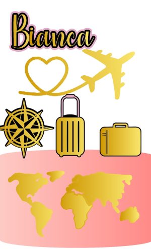 835 - Arquivo Digital Topo de Bolo Viagem