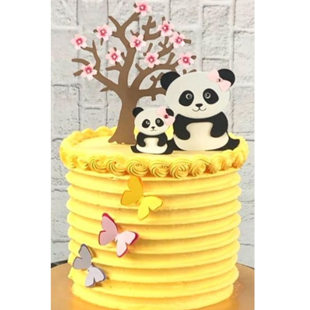 87 Arquivo de corte -topo de bolo Panda camadas