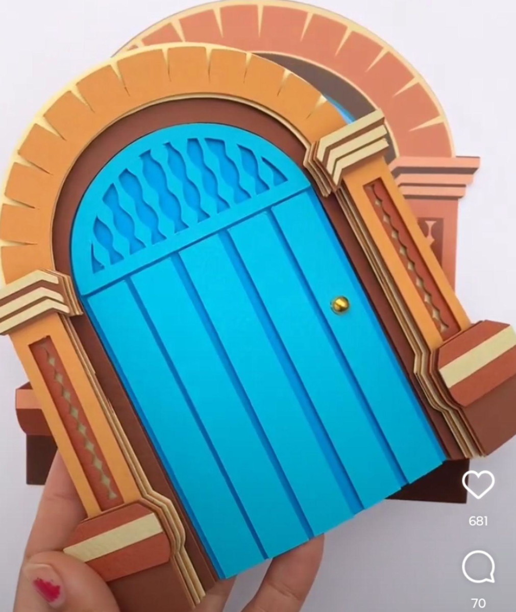 Topo Porta Encanto em Camadas- Studio/+20kit Cod:7e