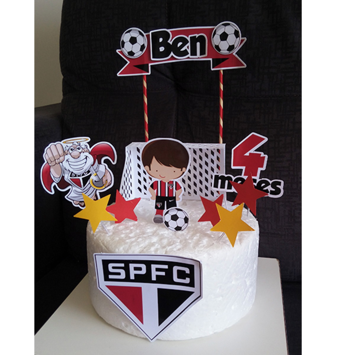 Arquivi de Corte Topo de Bolo+KIT São Paulo (Futebol) MENINO - Imagem 4