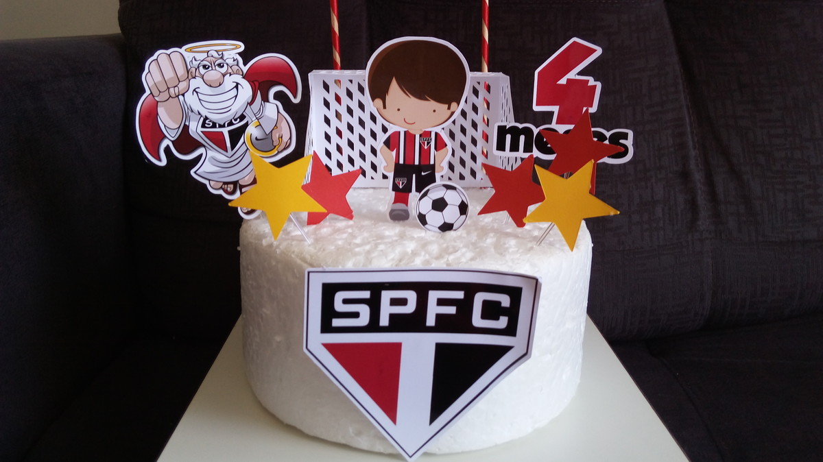 Arquivi de Corte Topo de Bolo+KIT São Paulo (Futebol) MENINO - Imagem 5