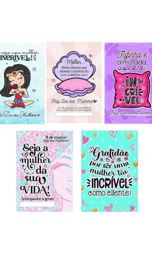 Arquivo Arte Digital para Cartão Dia da Mulher