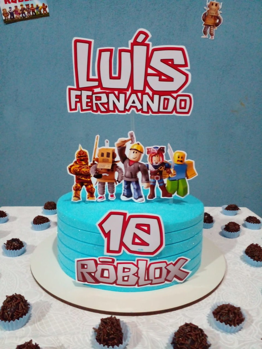 Arquivo Corel Topo De Bolo Roblox