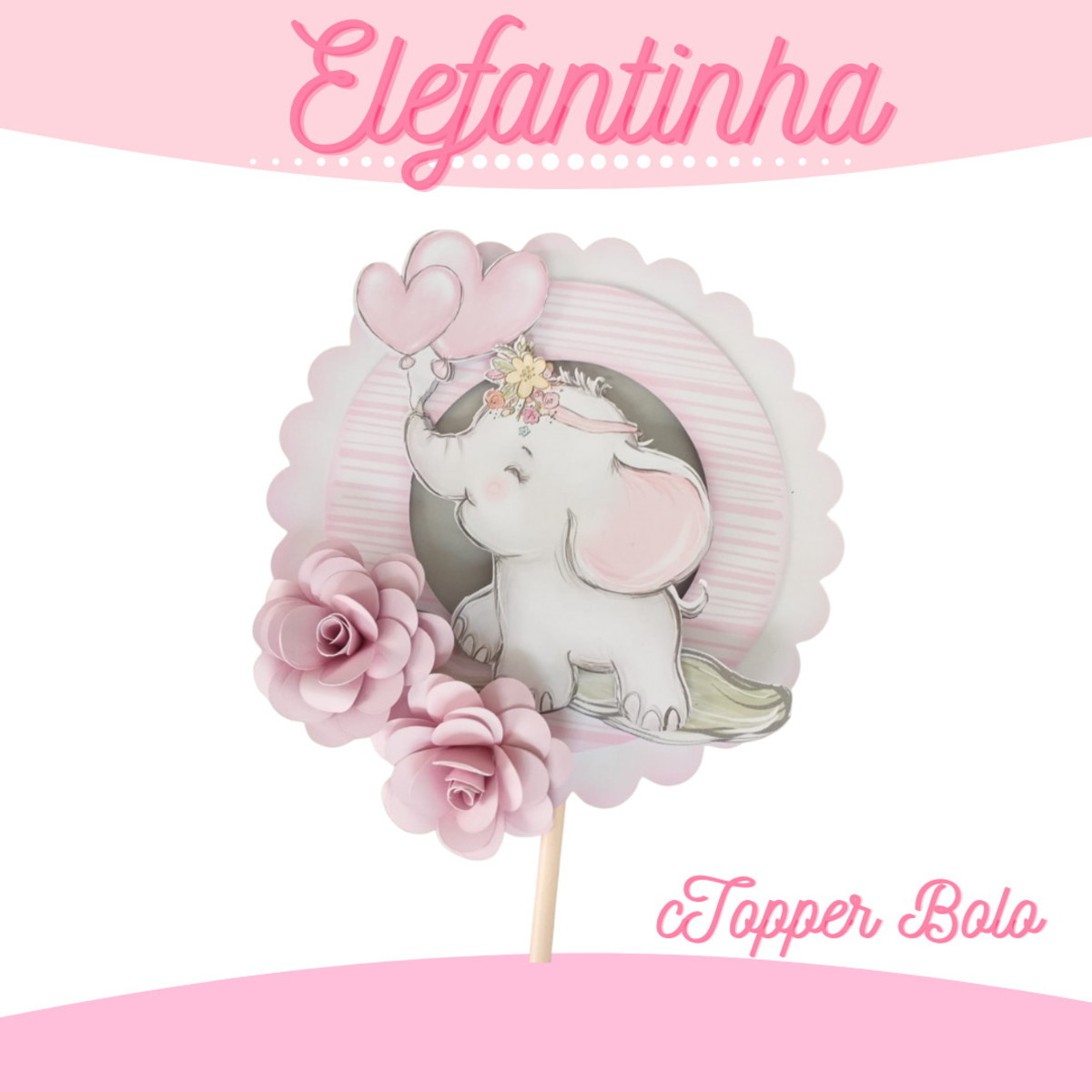 Arquivo Corte -Elefante Menina-STUDIO/PDF - Imagem 4