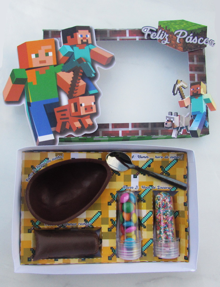 Arquivo Corte - Kit Confeiteiro Minecraft - Imagem 3