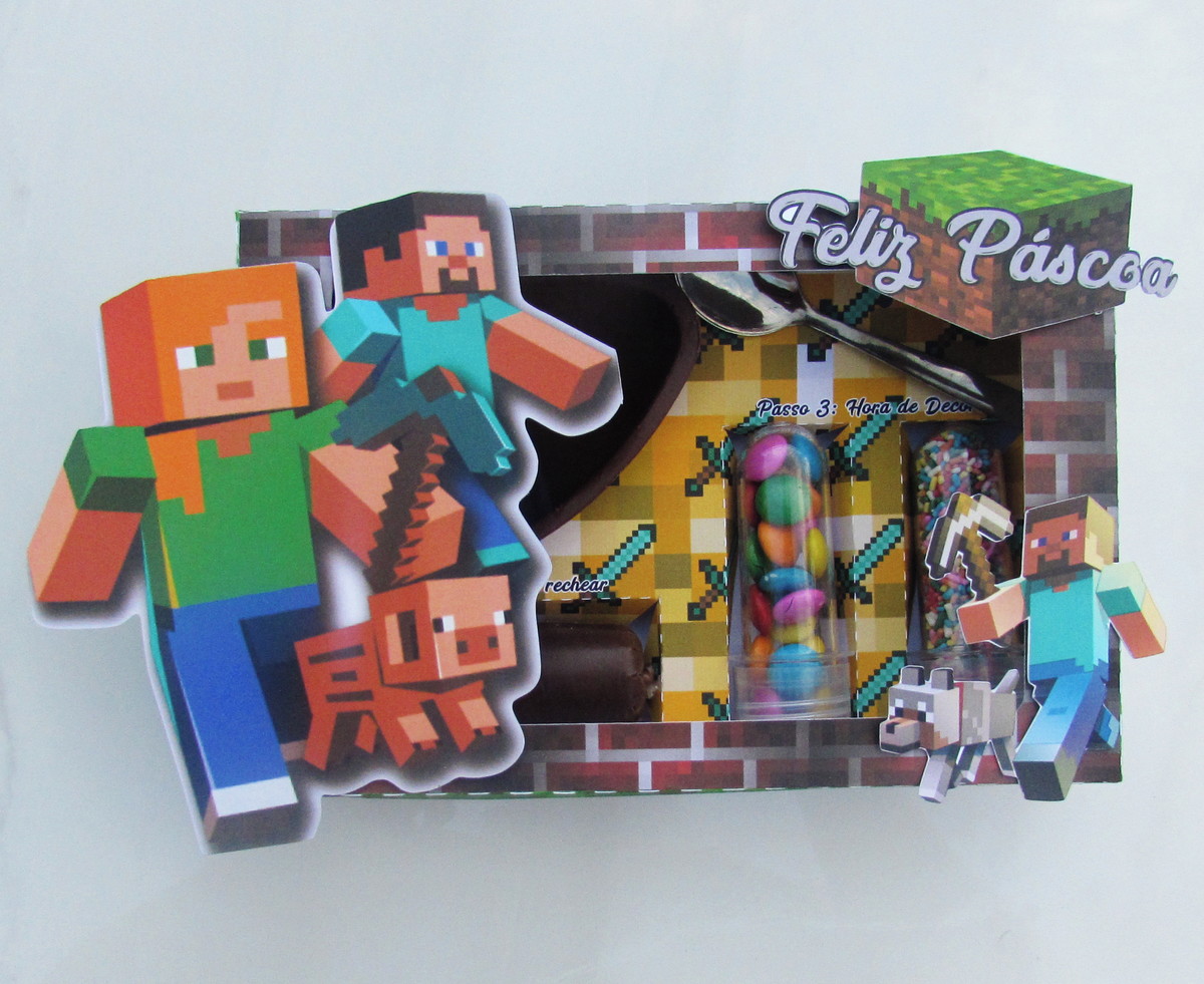 Arquivo Corte - Kit Confeiteiro Minecraft