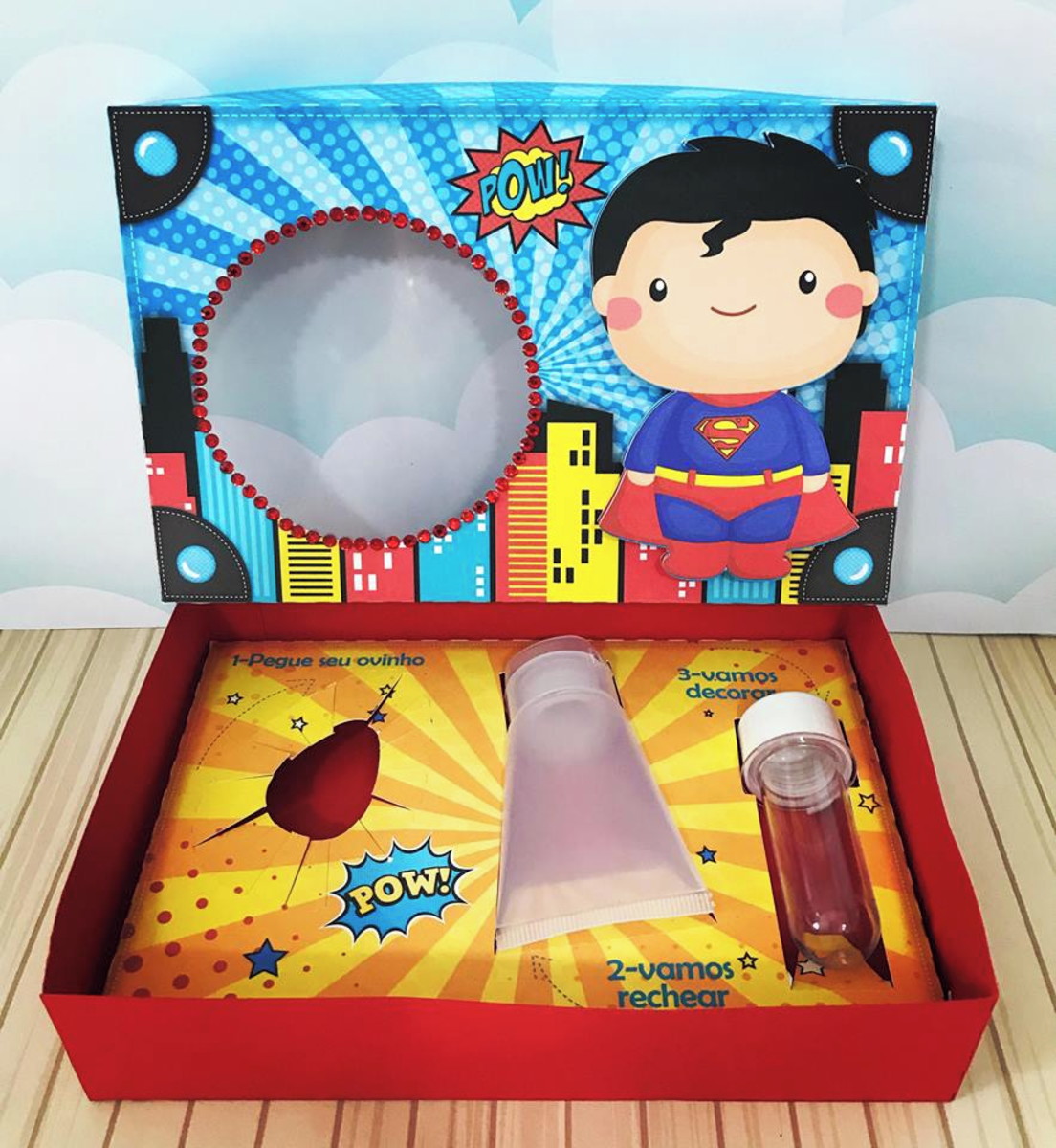 Arquivo Corte - Kit Confeiteiro Super Man Cute - Imagem 4