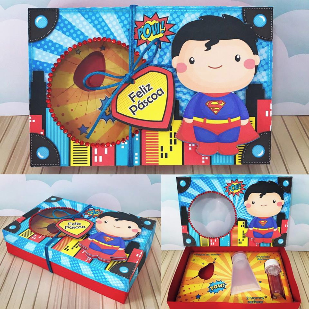 Arquivo Corte - Kit Confeiteiro Super Man Cute