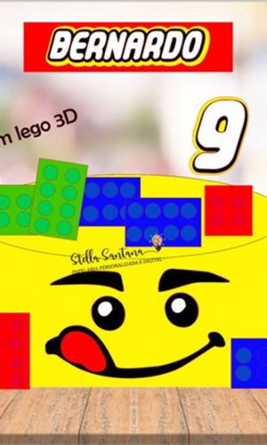 Arquivo Corte Silhouette - Topo de bolo Lego 1