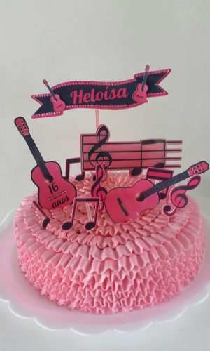Arquivo corte Silhouette TOPO DE BOLO VIOLÃO 02