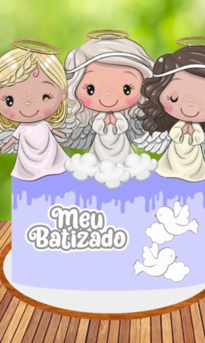 Arquivo Corte Topo Batizado Anjinhas 04 -Studio/PDF