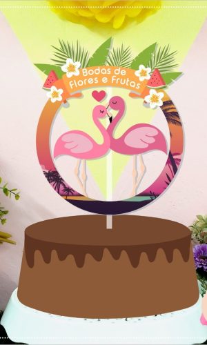 Arquivo Corte -Topo bodas de flores e frutas 4 anos-STUDIO